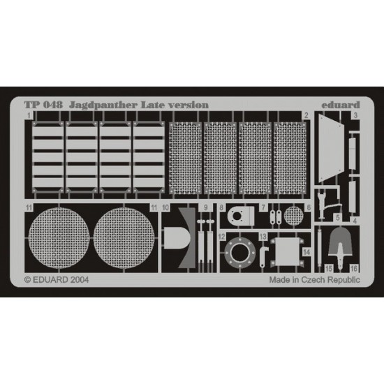 Photoetch for 1/35 German Jagdpanther Late for Tamiya kit