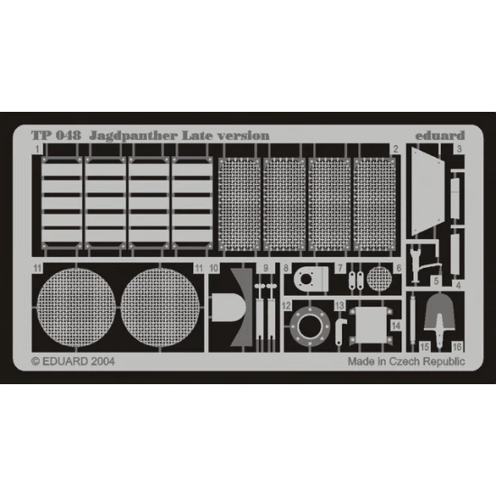 Photoetch for 1/35 German Jagdpanther Late for Tamiya kit