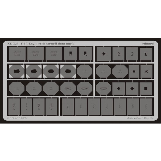 1/32 F-15 Etch Stencil Data Mask