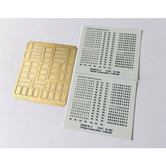 1/35 German License Plates - Luftwaffe