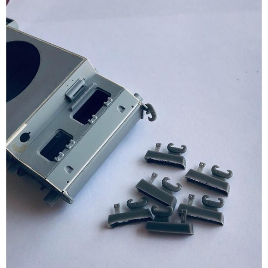 1/35 C-Towing Clevis with Casting for Pz.IV and Derivates Late Type (6pcs)