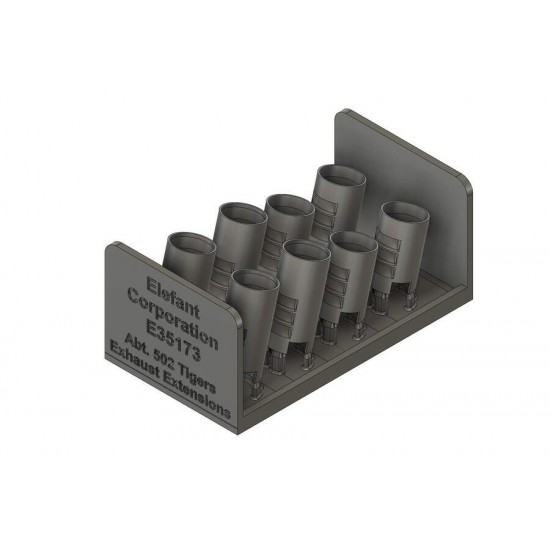 1/35 SpzAbt. 502 Tiger I Exhaust Extensions (for 4 Vehicles, 4 Variants)