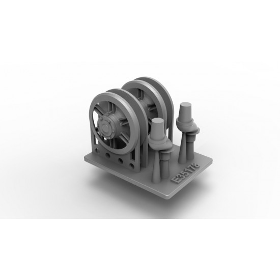 1/35 Panher G Late Idler Wheels (665mm) w/Arms & Casting Number for Takom Kits