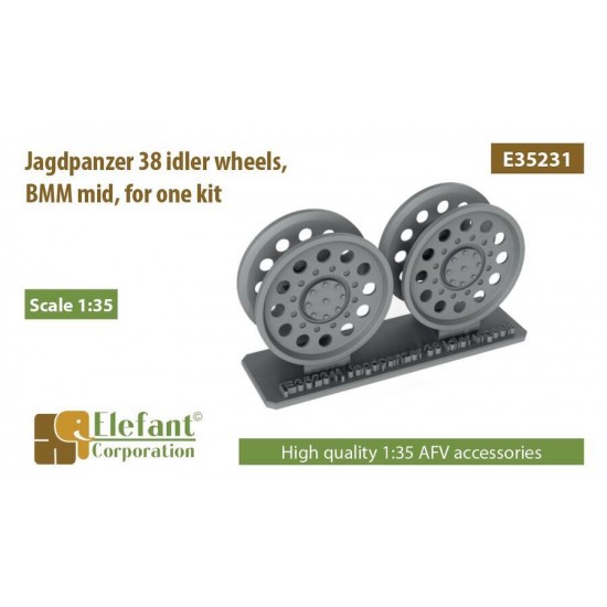 1/35 Jagdpanzer 38 Idler Wheels BMM Mid for One Kit