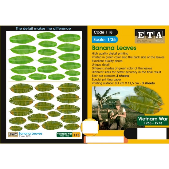 1/35 Banana Leaves in Vietnam (3 sheets)