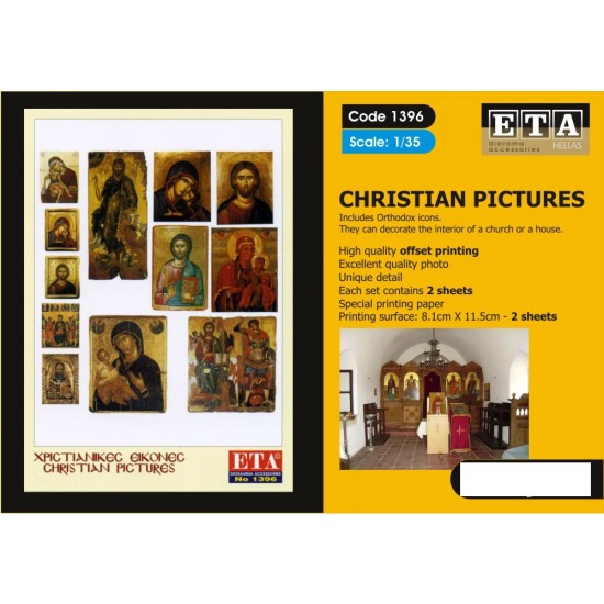 1/35, 1/24, 1/16 WWII & Historical Periods Christian Pictures Vol.1 (2 sheets)
