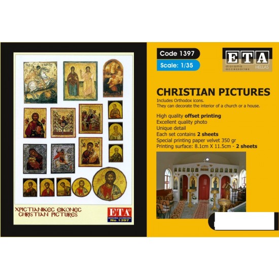 1/35, 1/24, 1/16 WWII & Historical Periods Christian Pictures Vol.2 (2 sheets)