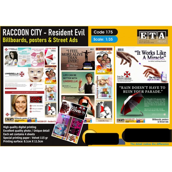 1/35 Raccoon City - Billboards, Posters & Street Ads