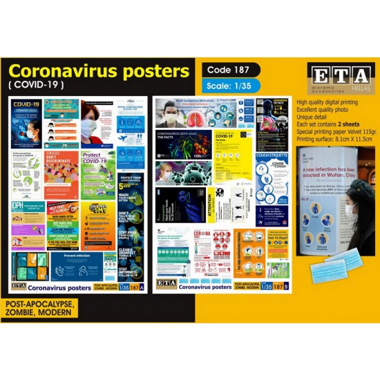 1/35 COVID-19 Coronavirus Poster (2 sheets)