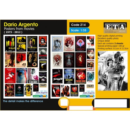 1/35 WWII Dario Argento - Posters From Movies (2 sheets)