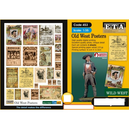 1/35 Old West Posters Vol.1 (2 sheets)