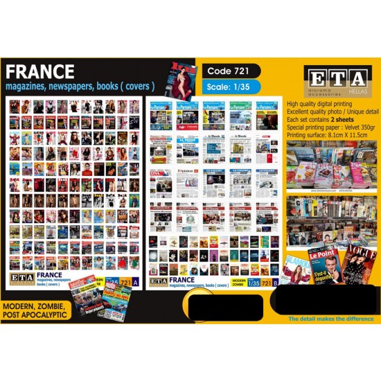 1/35 FRANCE Magazines, Newspapers, Books