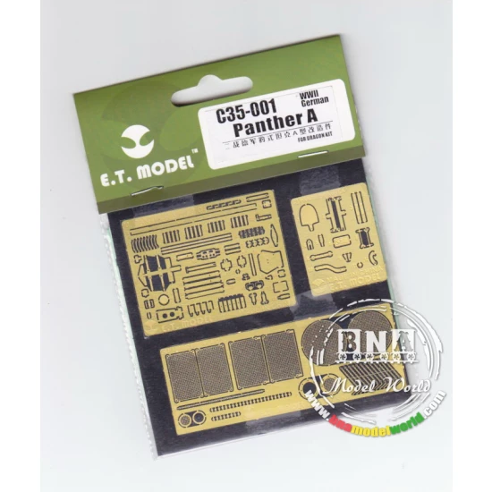 Photoetch for 1/35 WWII German Panther A for Dragon kit