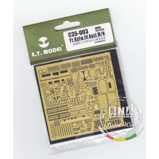 Photoetch for 1/35 WWII German Panzer.III Ausf.M/N for Dragon kit