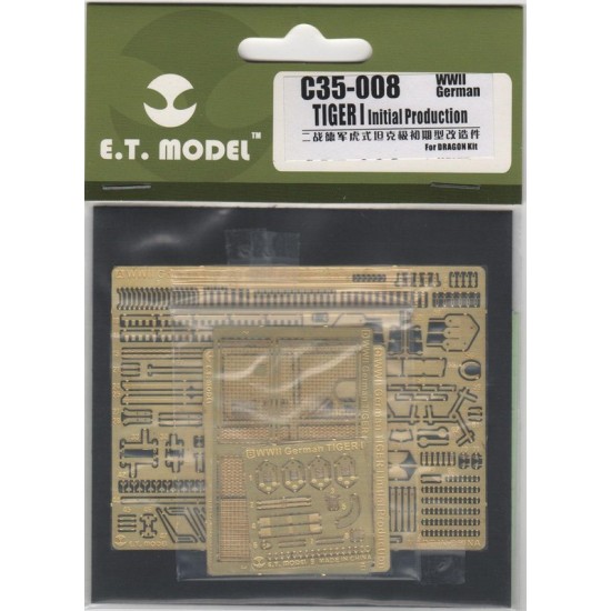 1/35 WWII German Tiger I Initial Production Detail-up parts for Dragon kit