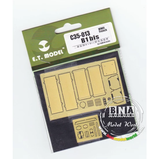 Photo-etched parts for 1/35 WWII French B1 bis for Tamiya kit #35282