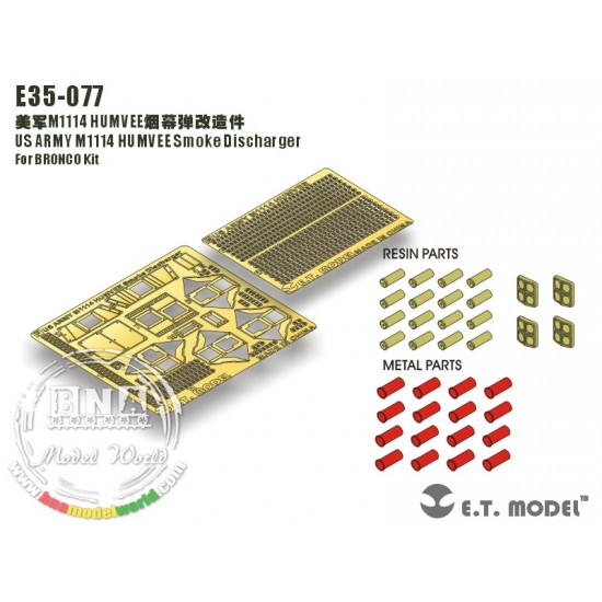 1/35 US Army M1114 Humvee Smoke Discharger for Bronco kit
