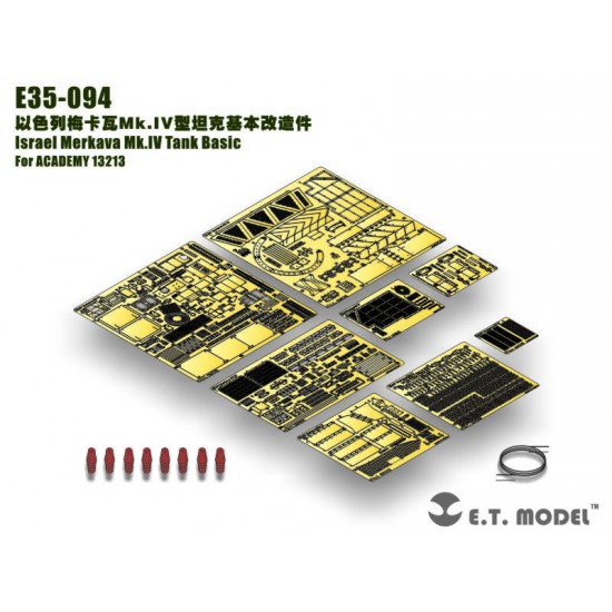 1/35 Israel Merkava Mk.IV Tank Basic Photo-etched Upgrade set for Academy #13213 kit