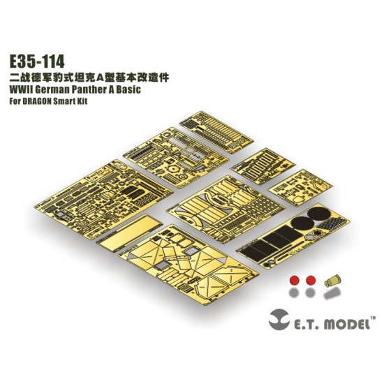 1/35 WWII German Panther A Upgrade Set for Dragon Smart kit