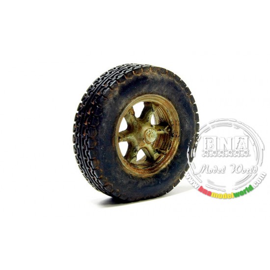 1/35 WWII German SdKfz.7 Weighted Road Wheels Type.2 for Dragon/Trumpeter kits