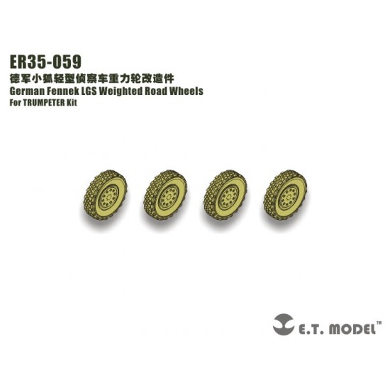 1/35 German Fennek LGS Weighted Road Wheels or Trumpeter kit