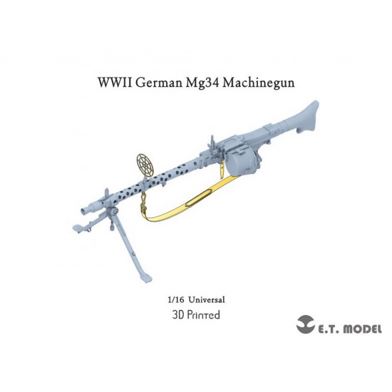 1/16 WWII German MG34 Machinegun (3D Printed)