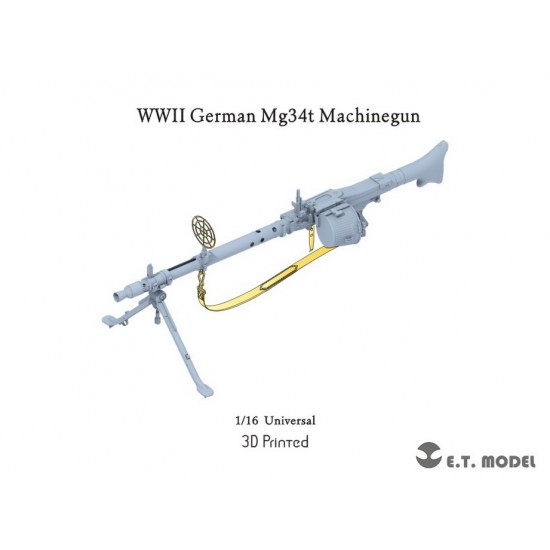1/16 WWII German MG34t Machinegun (3D Printed)