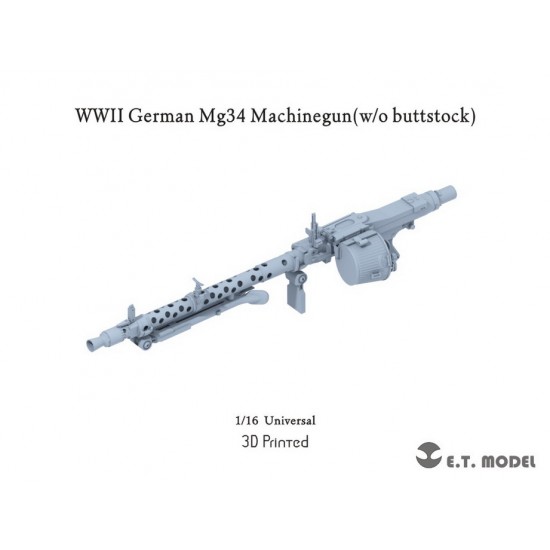 1/16 WWII German MG34 Machinegun (without buttstock)