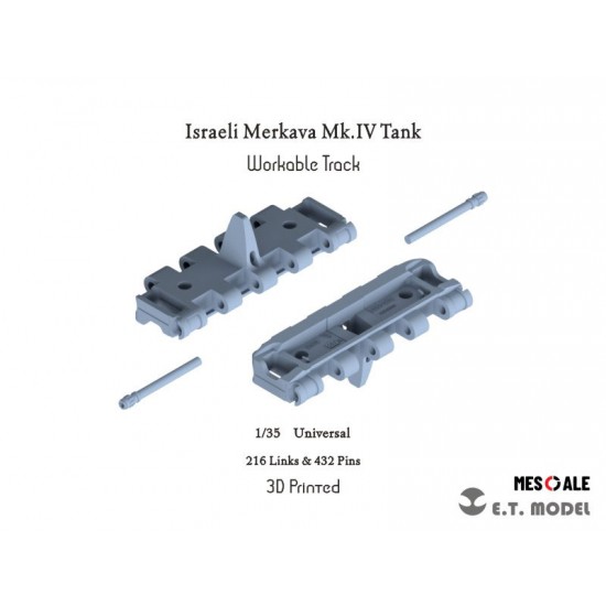 1/35 Israeli Merkava Mk.IV Tank Workable Track (3D Printed)