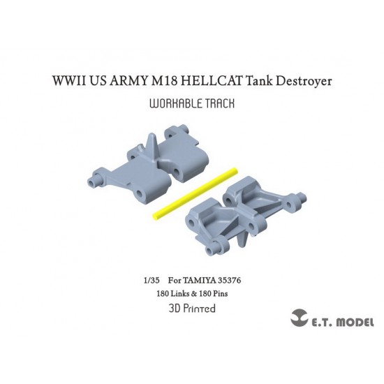 1/35 WWII US Army M18 HELLCAT Tank Destroyer Workable Track for Tamiya kit #35376