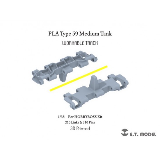 1/35 PLA Type 59 Medium Tank Workable Track (3D Printed) for Hobbyboss Kit