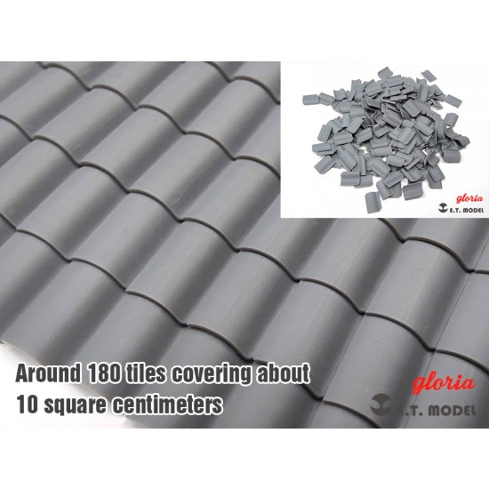 1/35 WWII Roof Tiles Pantile Type