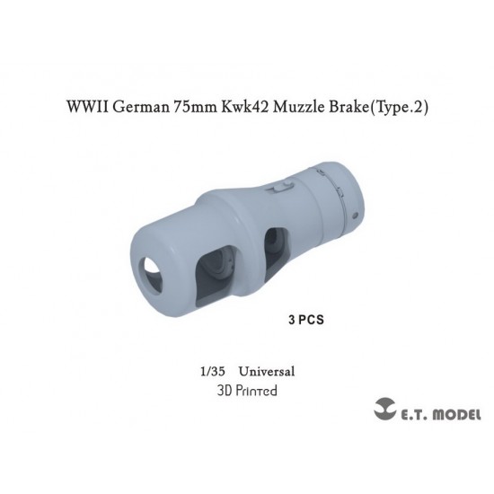 1/35 WWII German 75mm Kwk42 Muzzle Brake (Type.2)
