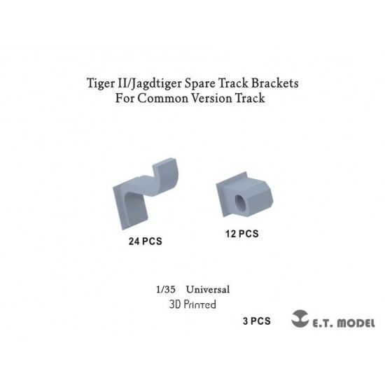 1/35 Tiger II/Jagdtiger Spare Track Brackets (For Common Version Track)