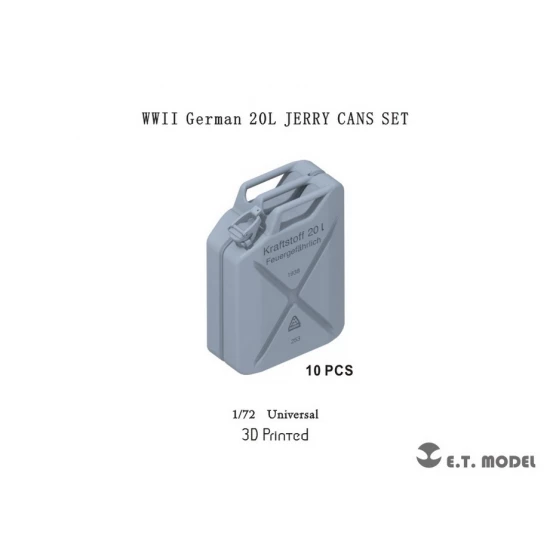 1/72 WWII German 20L Jerry Cans SET (3D Printed)