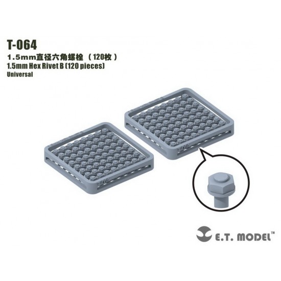 1.5mm Hex Rivet (120pcs)