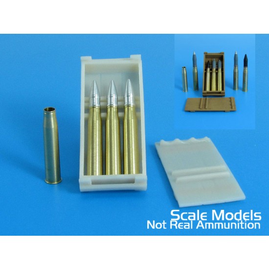 1/35 WWII German 75mm PzgrPatr 40 Anti-Tank APCR Ammo set for KwK 40 ...
