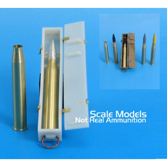 1/35 WWII German 8.8cm PzgrPatr.39/43 Ammo set for KwK.43