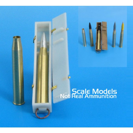 1/35 WWII German 8.8cm PzgrPatr.40/43 Ammo set for KwK.43