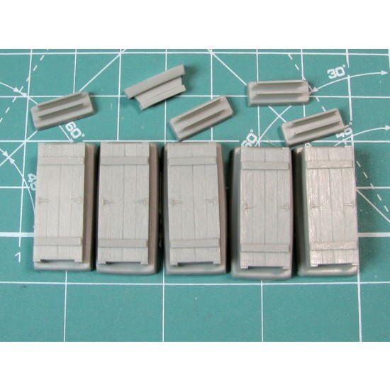 1/35 Wooden Ammo Boxes for SdKfz.181 Tiger Ausf.E 8.8cm KwK.36