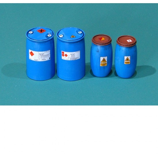 1/35 Plastic Chemical Storage Drums Set #2 (4pcs)