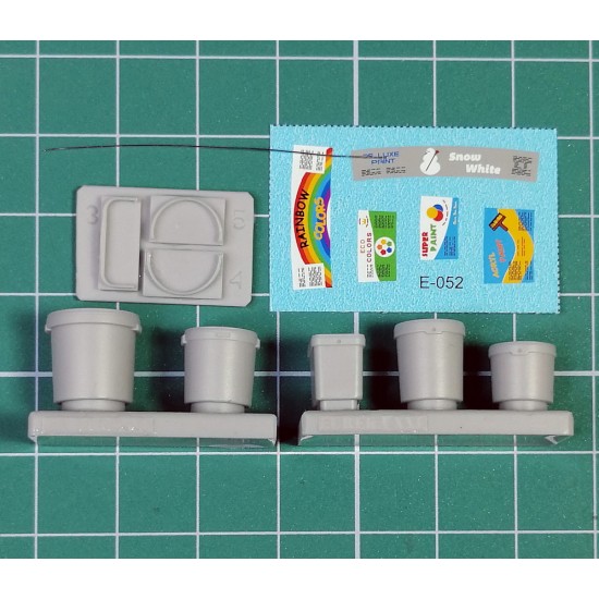 1/35 Plastic Containers for Paint (5pcs)