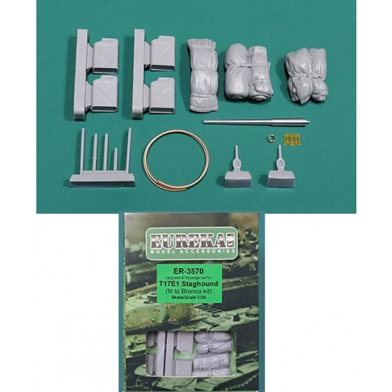 1/35 T17E1 Staghound Upgrade & Stowage Set for Bronco kits