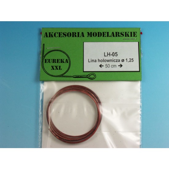 Metal Wire Rope for AFV Kits (dioramas: 1.25mm, Length: 50cm)