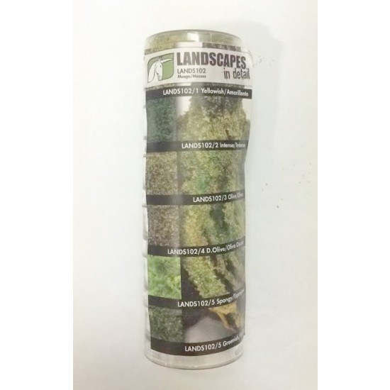 Mosses (Yellowish + Intense + Olive + Dark Olive + Spongy + Greenish)