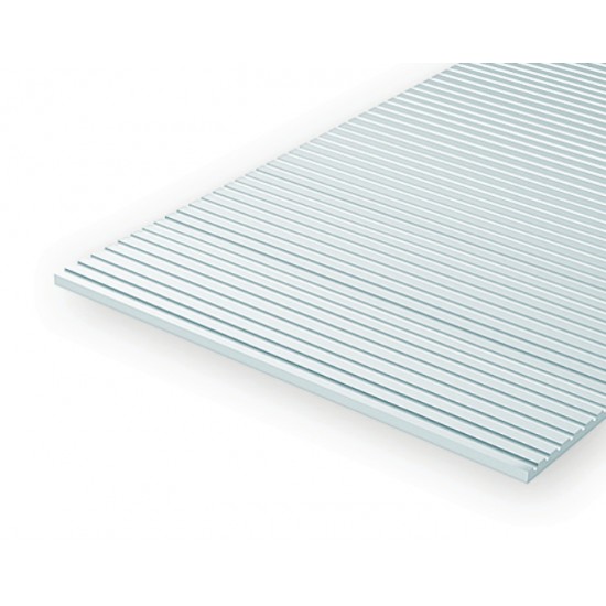 HO Scale Styrene Passenger Car Siding (Spacing = 0.64mm;Thickness = 0.75mm) 1pcs 15cmx30cm