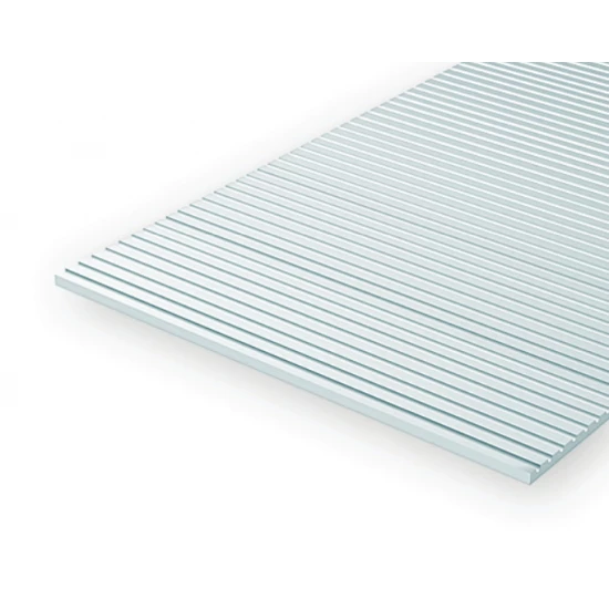 O Scale Styrene Freight Car Siding (Spacing = 1.69mm;Thickness = 1.0mm) 1pcs 15cmx30cm
