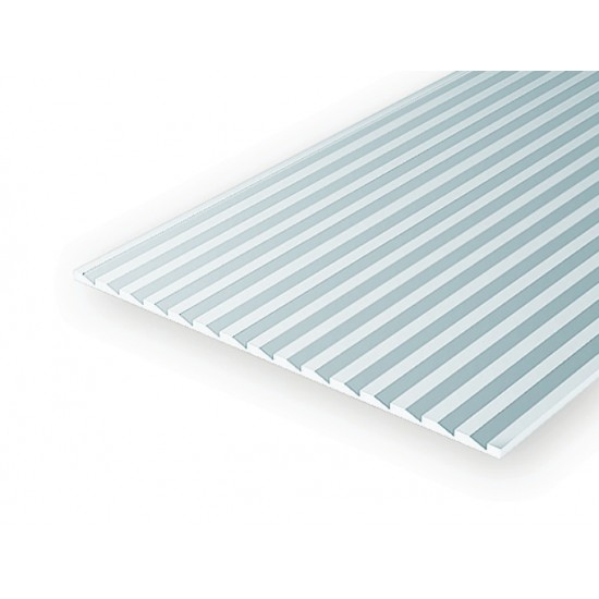Styrene Novelty/Drop Siding (Spacing: 2.7mm; 1.0mm Thick) 15cmx30cm 1pcs