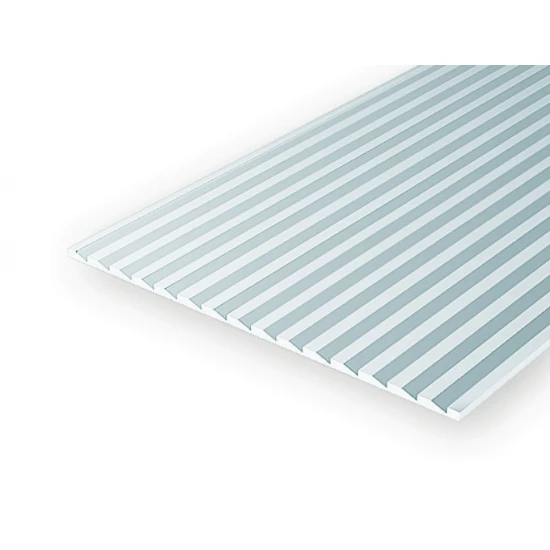 Styrene Novelty/Drop Siding (Spacing: 2.7mm; 1.0mm Thick) 15cmx30cm 1pcs