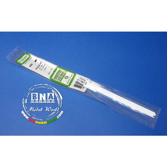 Styrene HO Scale Strips (Size: 1.1mm x 1.7mm; Scale: 4 x 6) Length: 35cm 10pcs